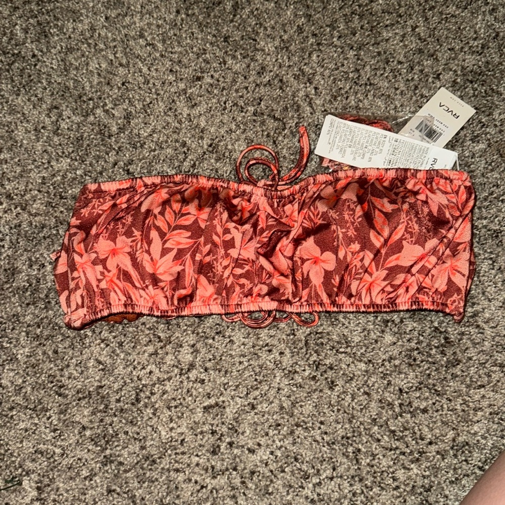 RVCA strapless bikini top